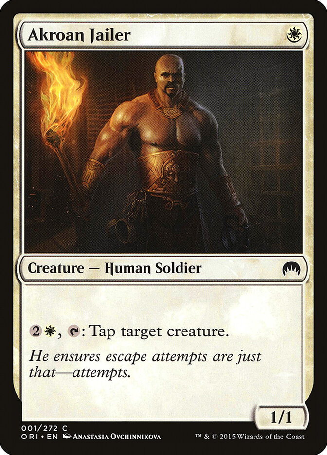 Akroan Jailer card front