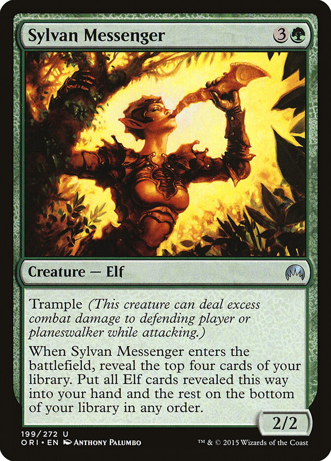 Sylvan Messenger card front