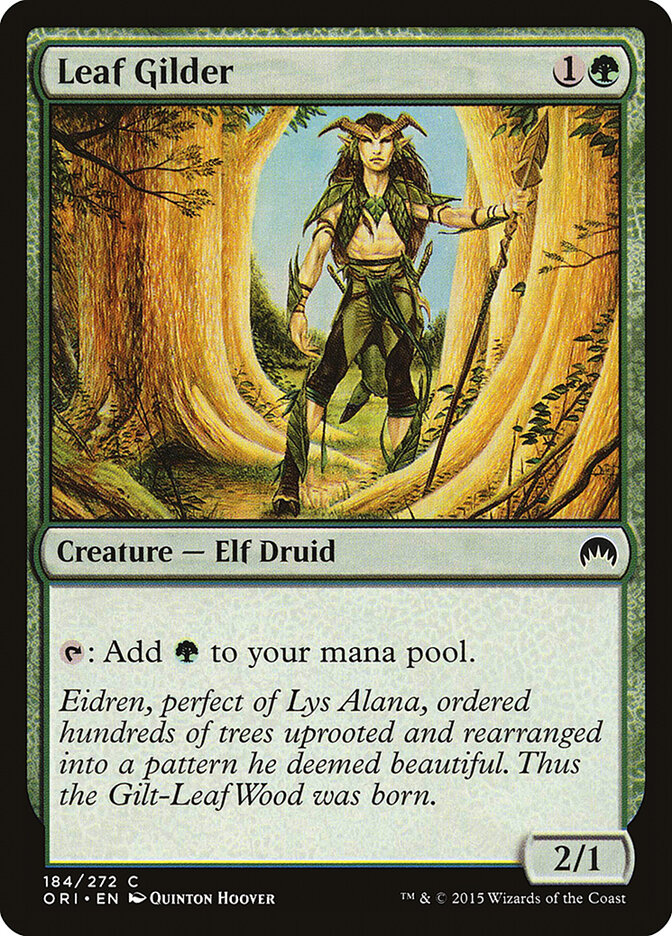 Leaf Gilder card front