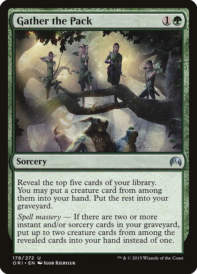 Gather the Pack card front