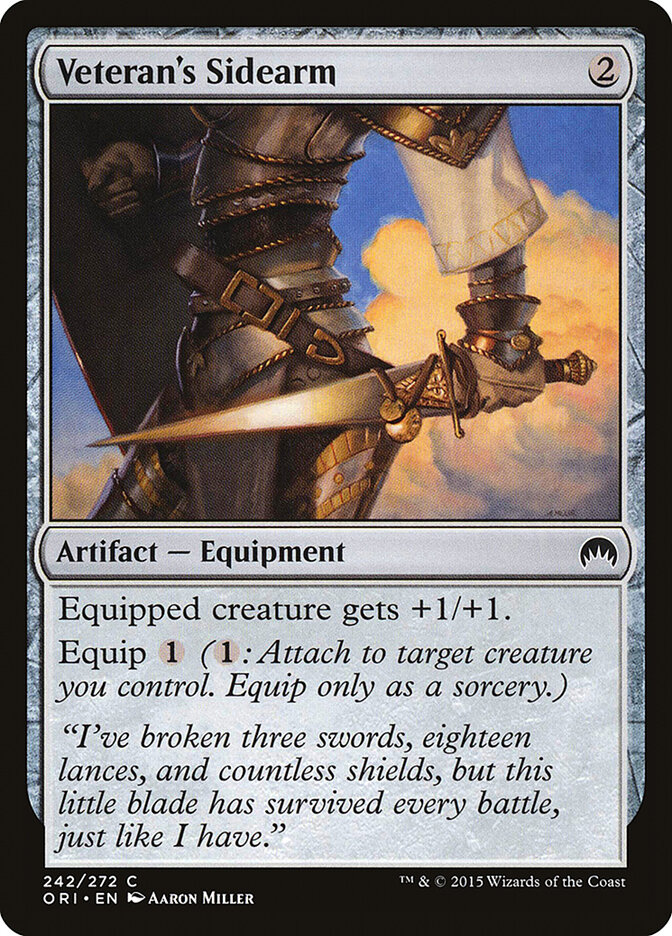 Veteran's Sidearm card front
