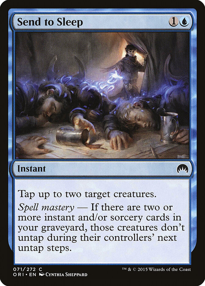 Send to Sleep card front