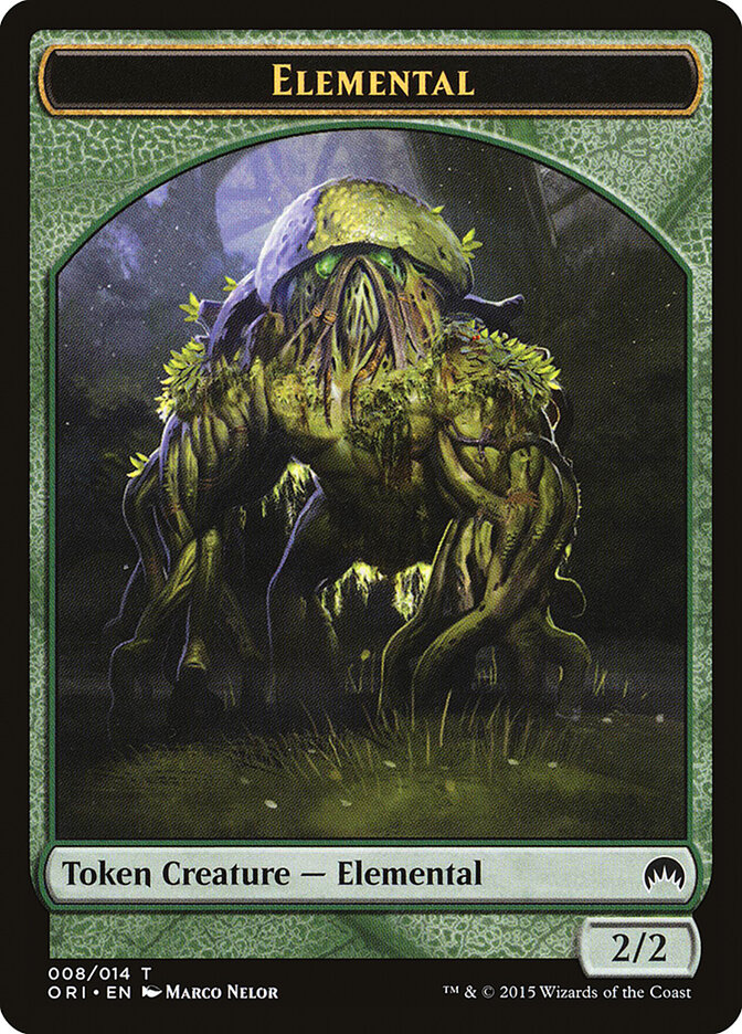 Elemental card front