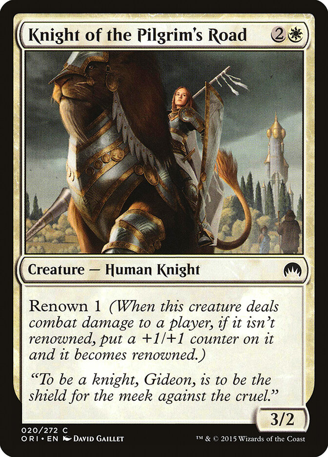 Knight of the Pilgrim's Road card front