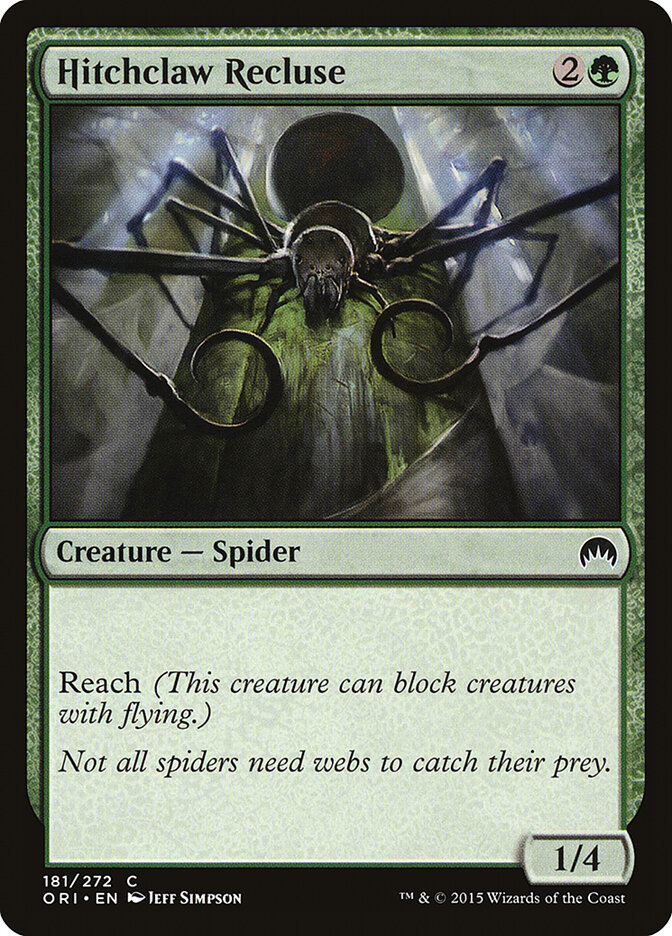 Hitchclaw Recluse card front