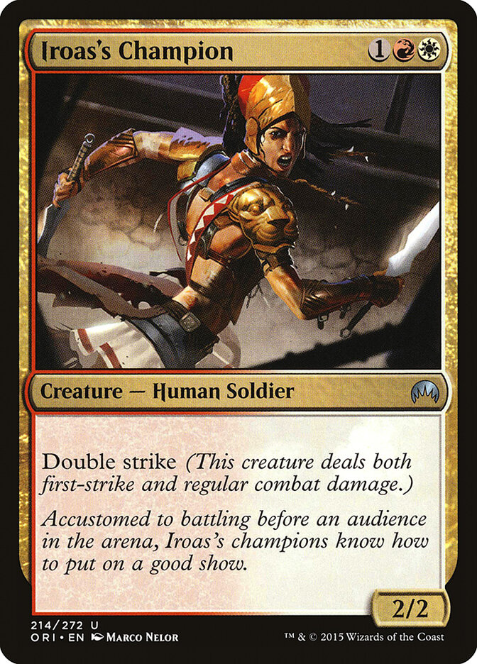 Iroas's Champion card front