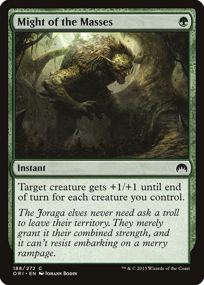 Might of the Masses card front