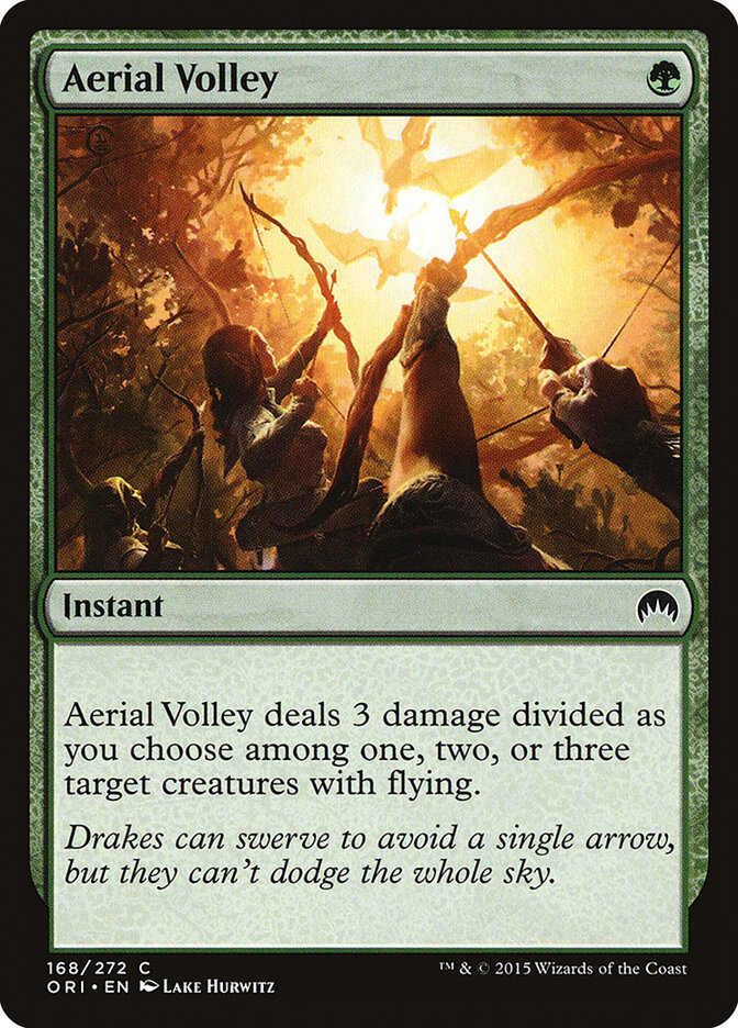 Aerial Volley card front