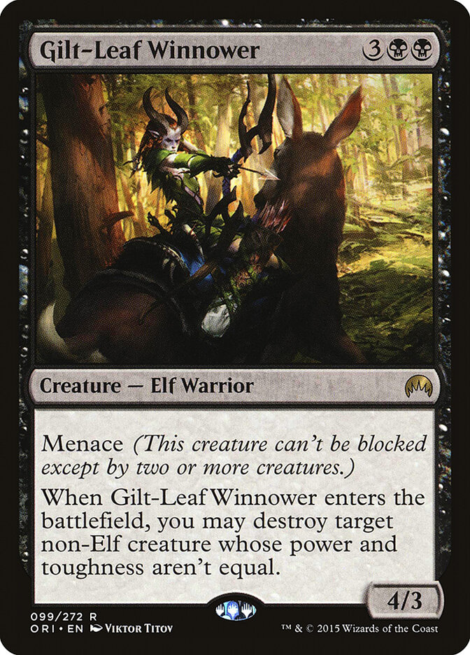 Gilt-Leaf Winnower card front