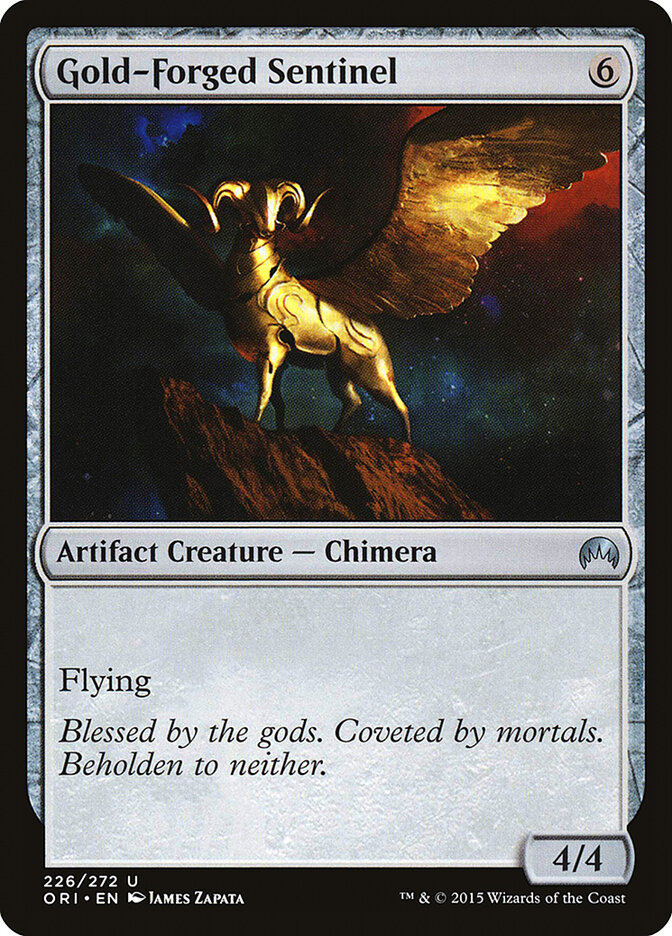 Gold-Forged Sentinel card front