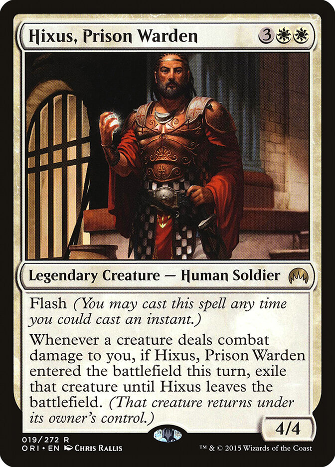 Hixus, Prison Warden card front