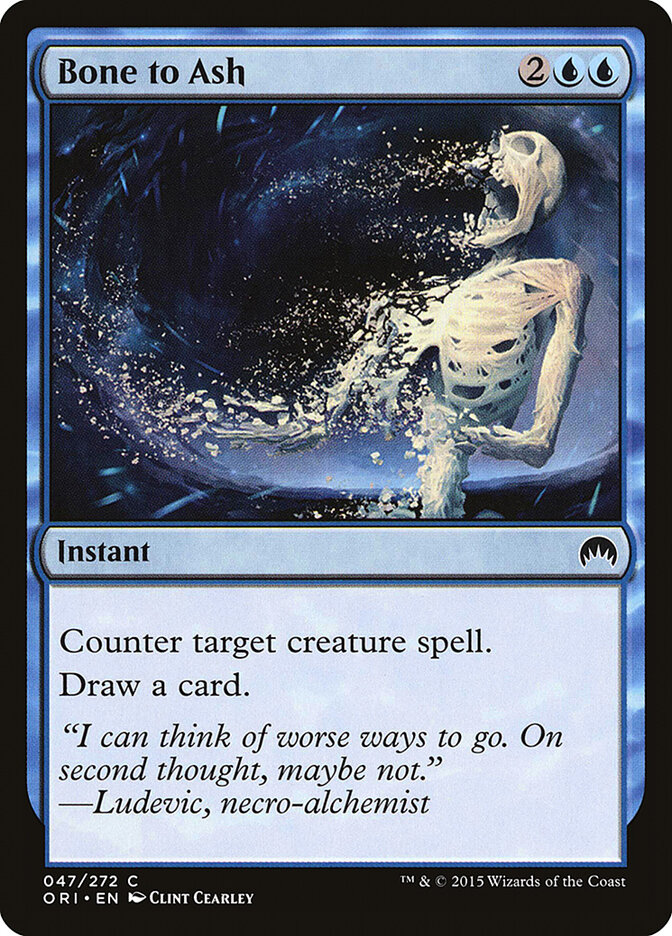 Bone to Ash card front