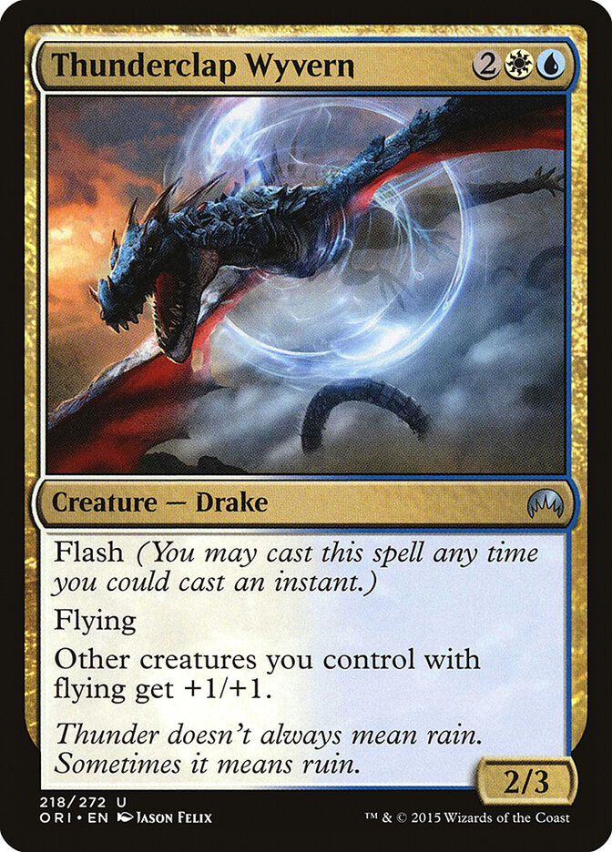 Thunderclap Wyvern card front