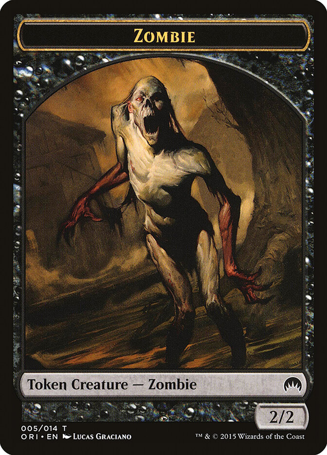 Zombie card front