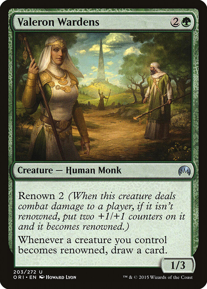 Valeron Wardens card front