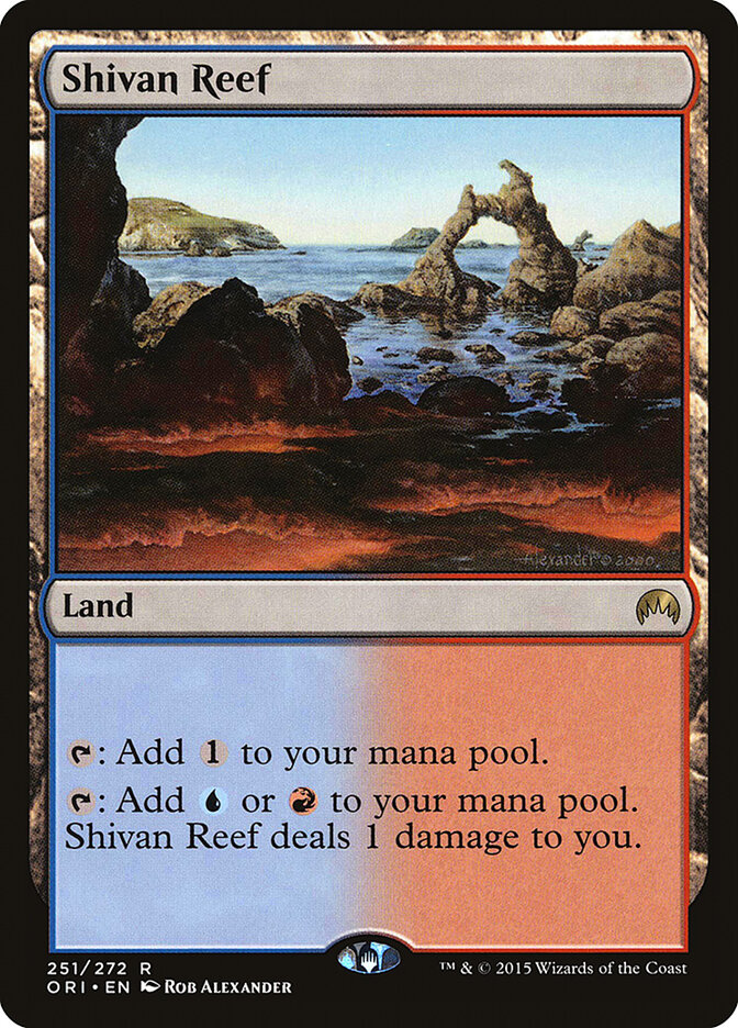 Shivan Reef card front