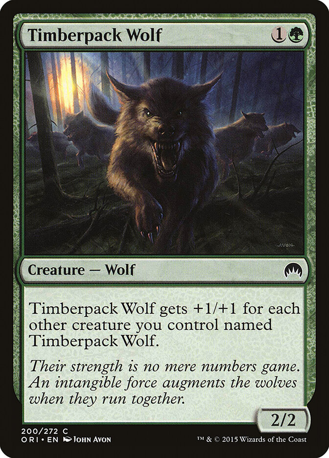 Timberpack Wolf card front