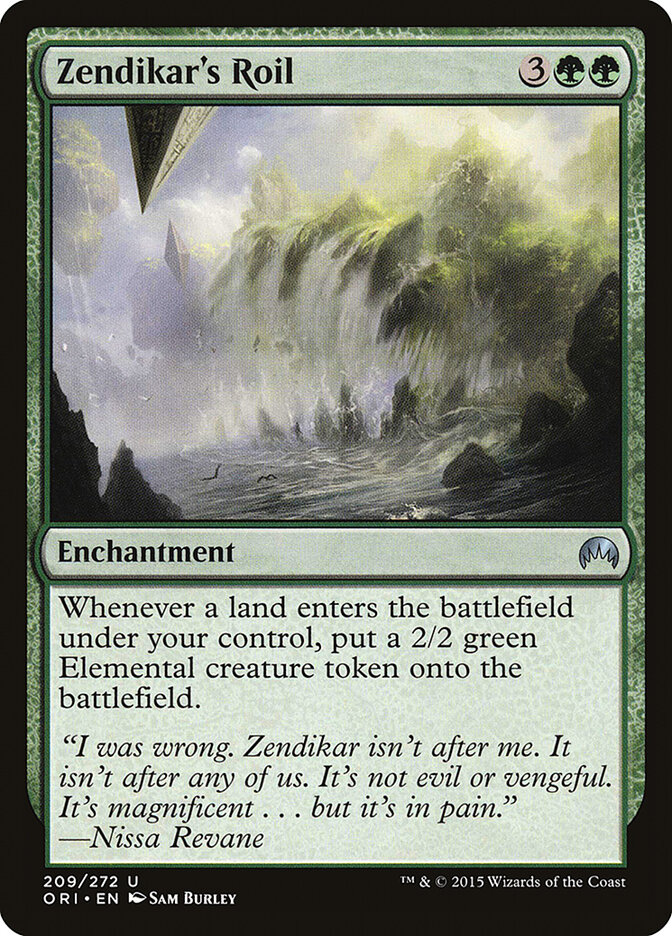 Zendikar's Roil card front