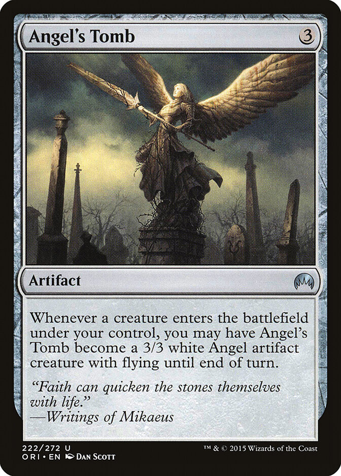 Angel's Tomb card front