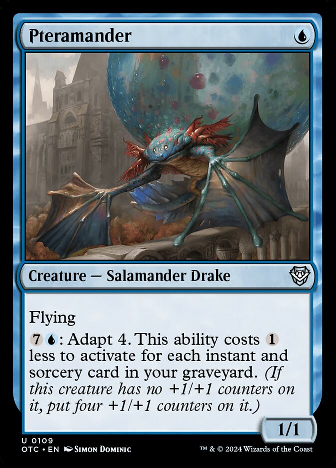 Pteramander card front