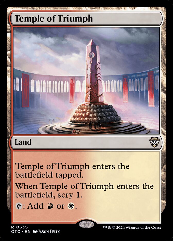 Temple of Triumph card front