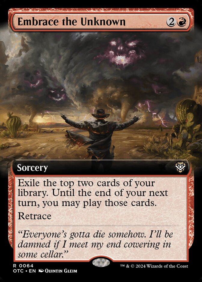 Embrace the Unknown card front
