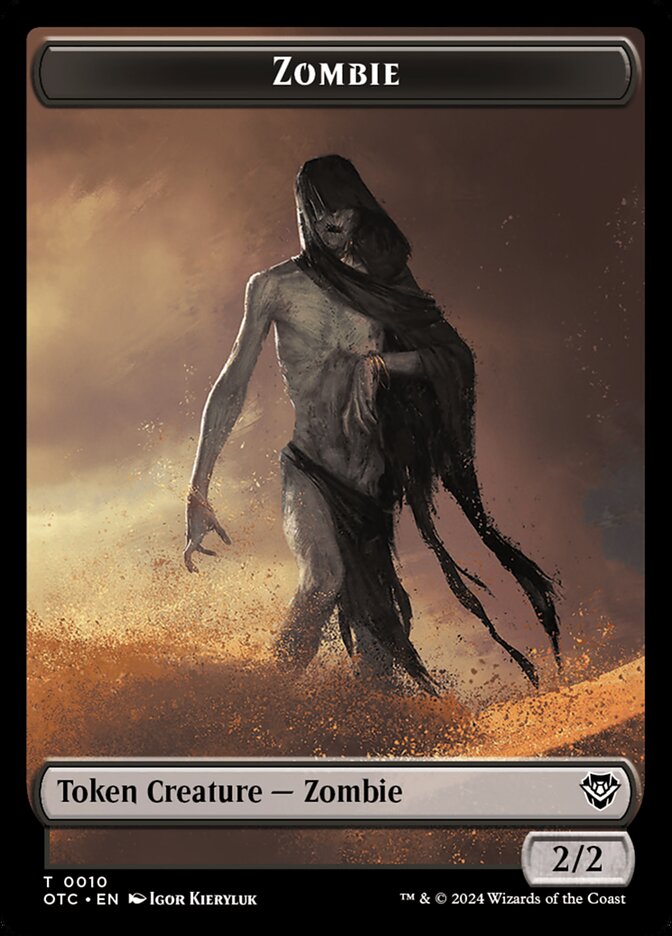 Zombie card front