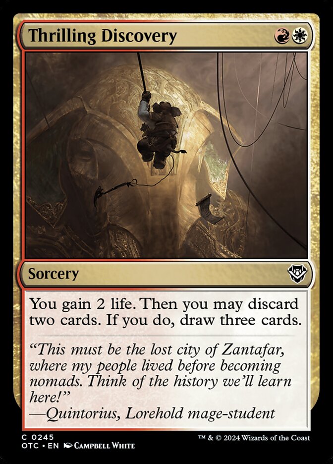 Thrilling Discovery card front