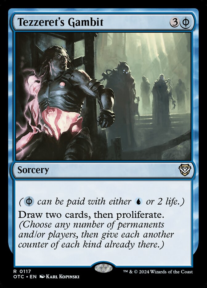 Tezzeret's Gambit card front