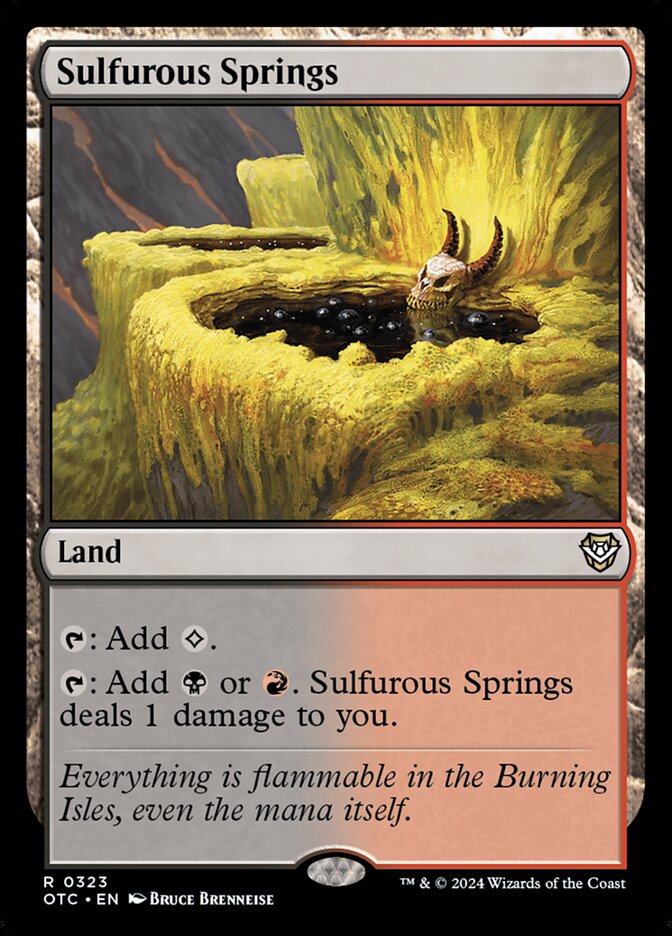 Sulfurous Springs card front