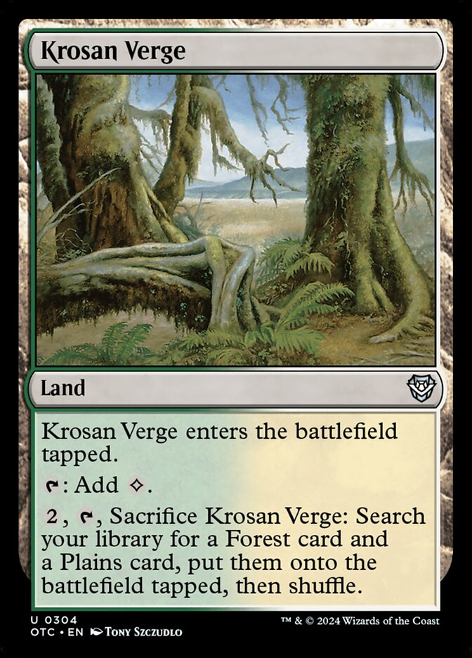 Krosan Verge card front