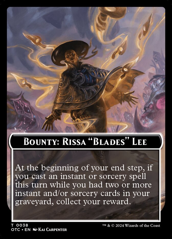 Bounty: Rissa "Blades" Lee card front