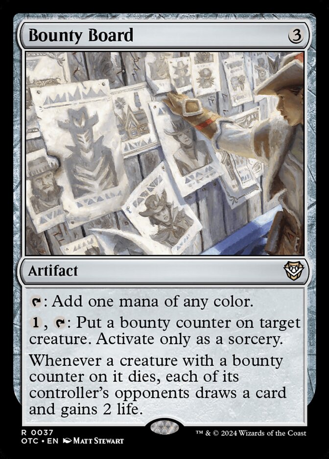 Bounty Board card front