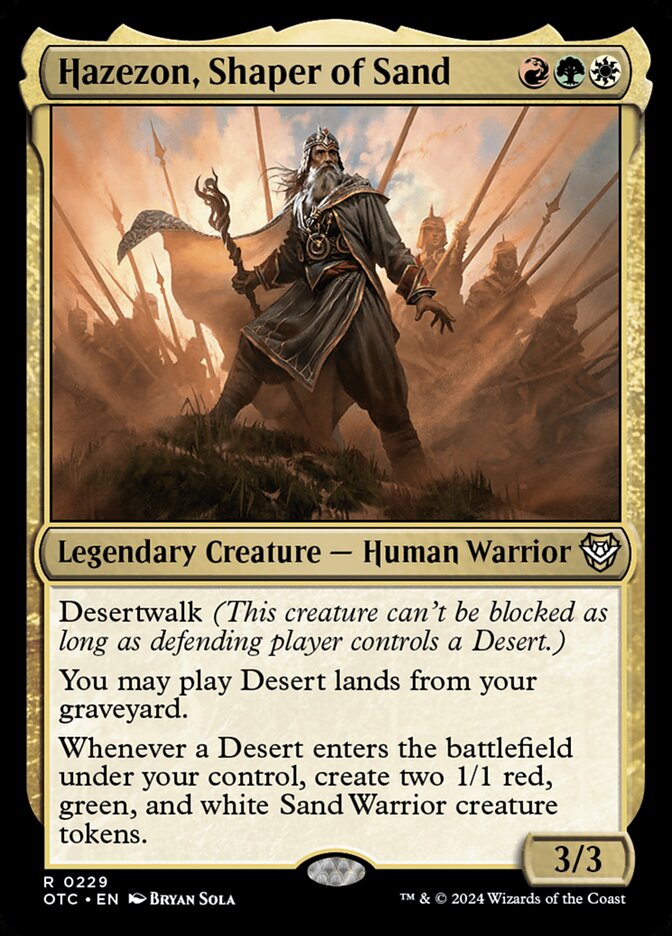 Hazezon, Shaper of Sand card front