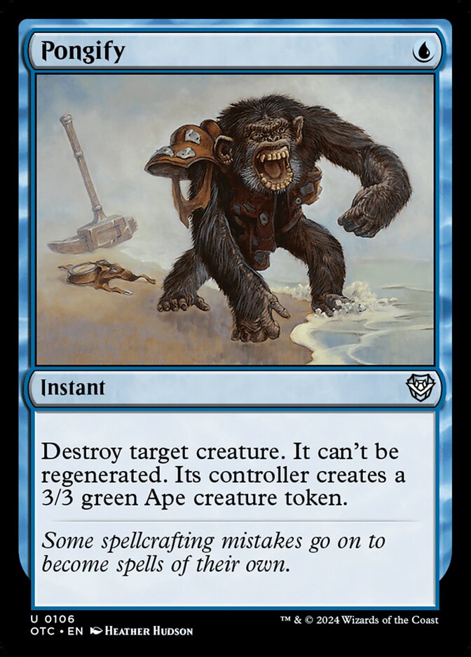 Pongify card front