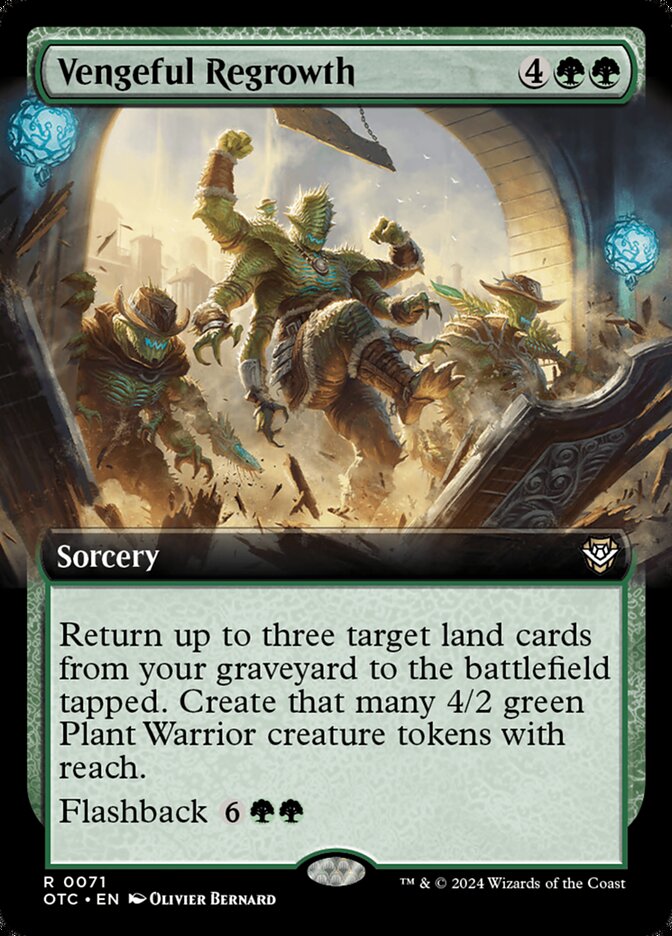 Vengeful Regrowth card front