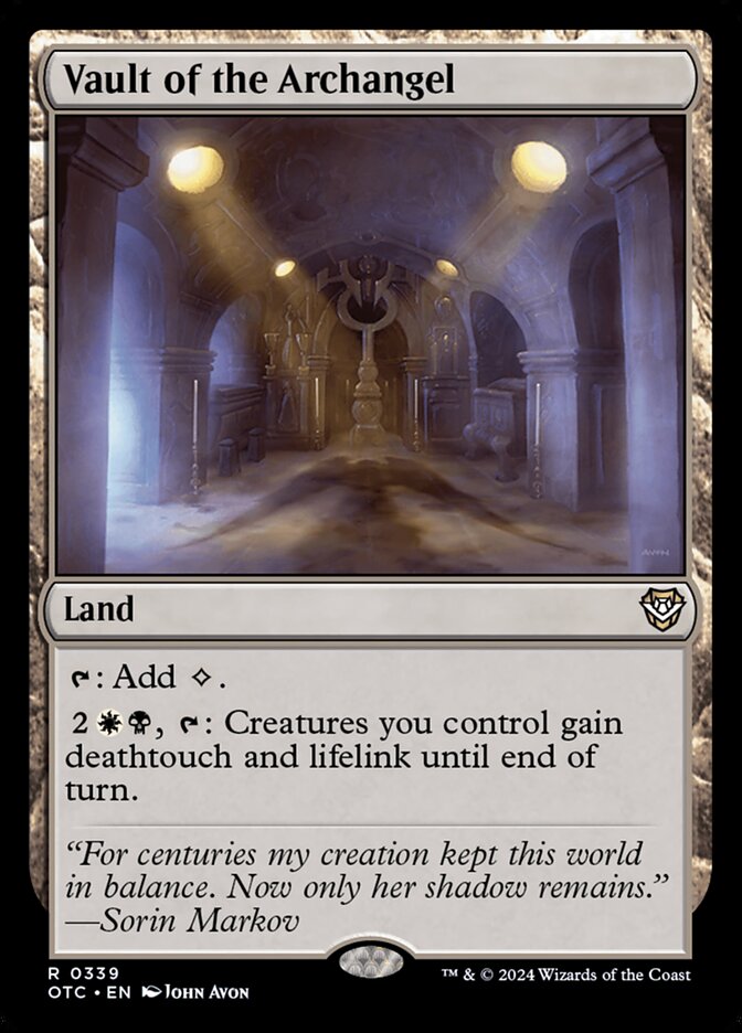 Vault of the Archangel card front