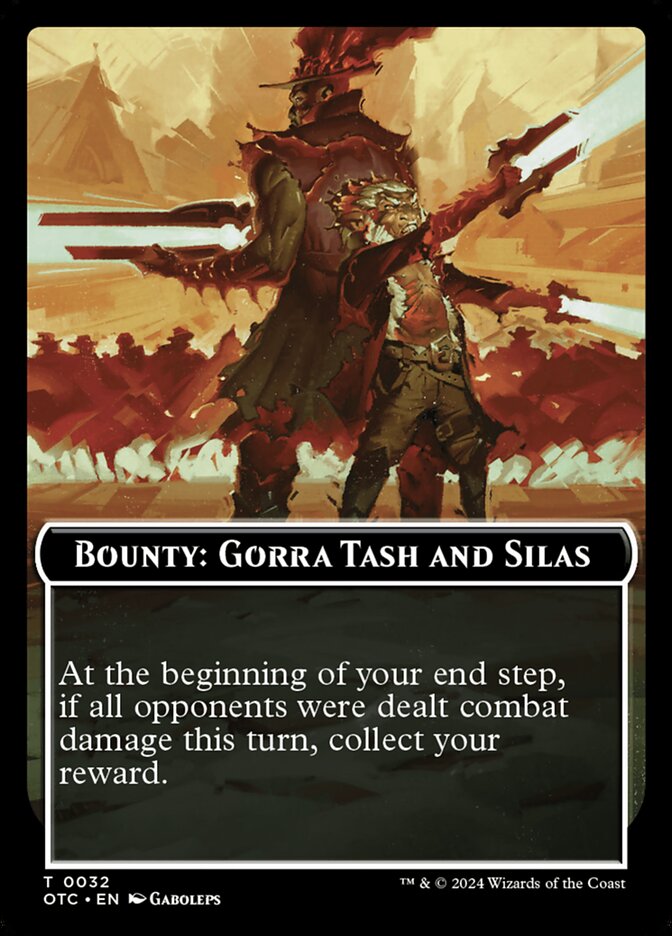 Bounty: Gorra Tash and Silas card front