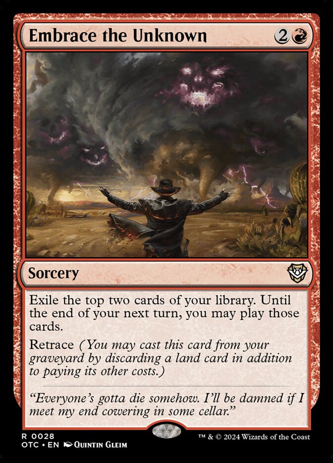 Embrace the Unknown card front