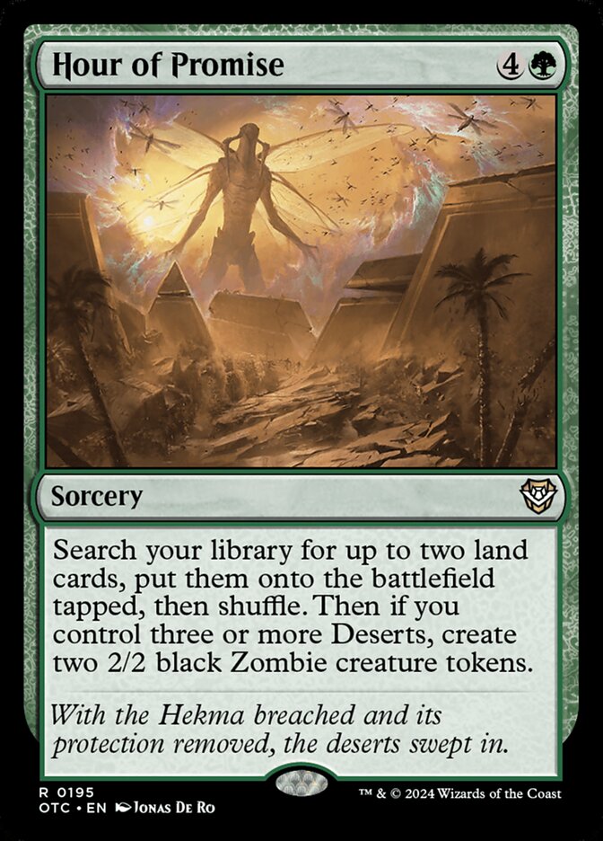Hour of Promise card front