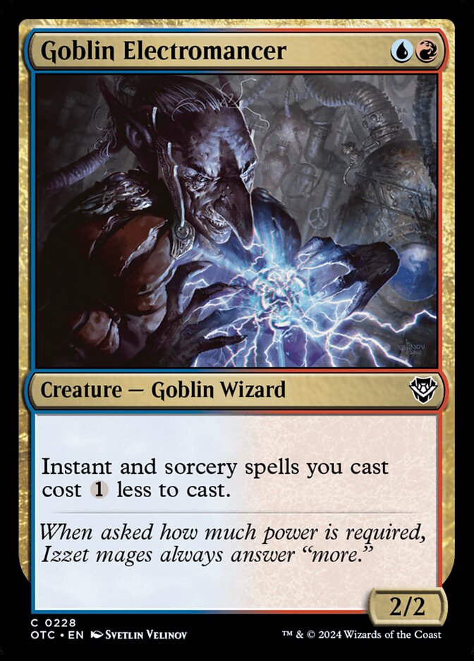 Goblin Electromancer card front
