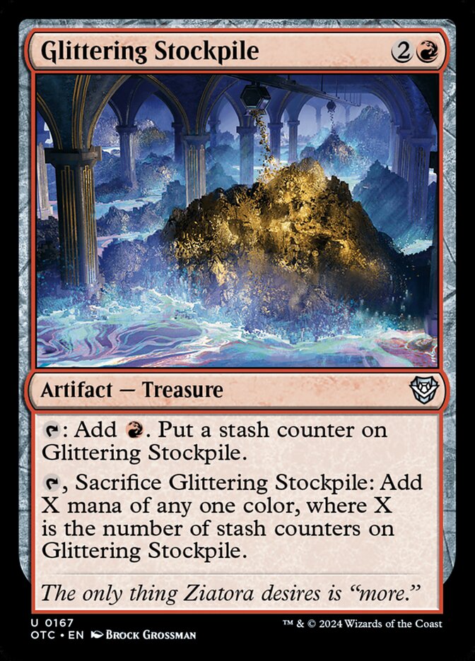 Glittering Stockpile card front