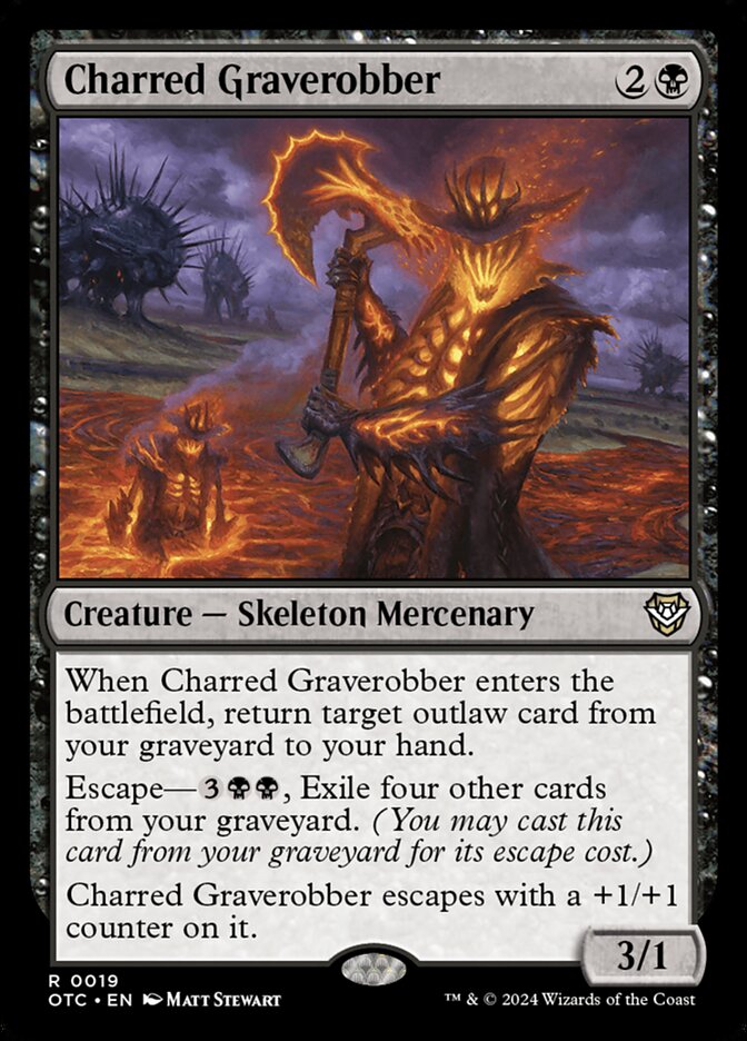 Charred Graverobber card front