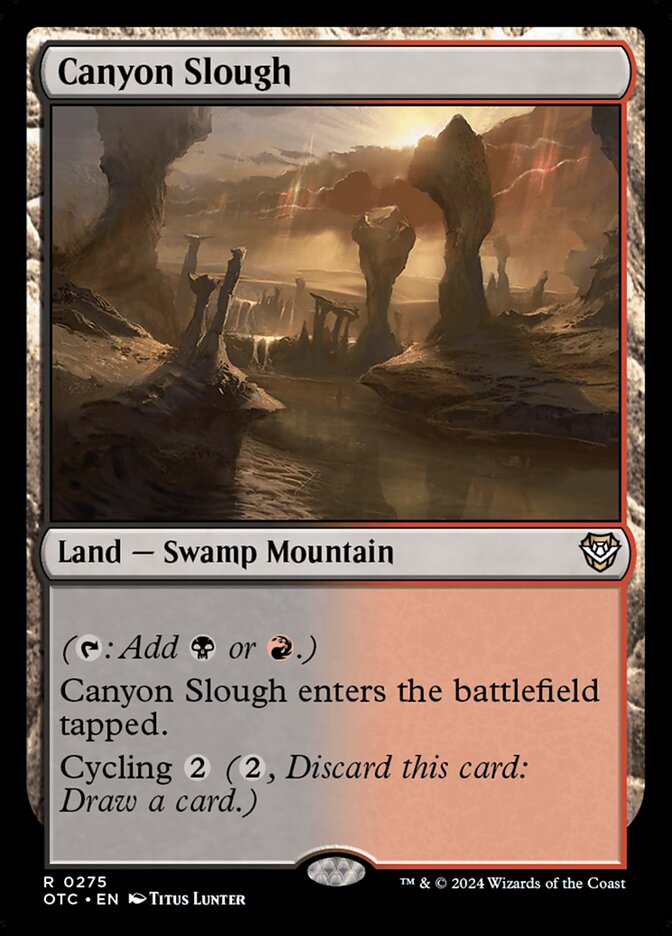 Canyon Slough card front