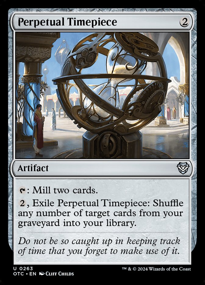 Perpetual Timepiece card front
