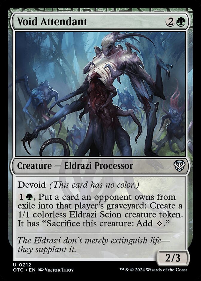 Void Attendant card front