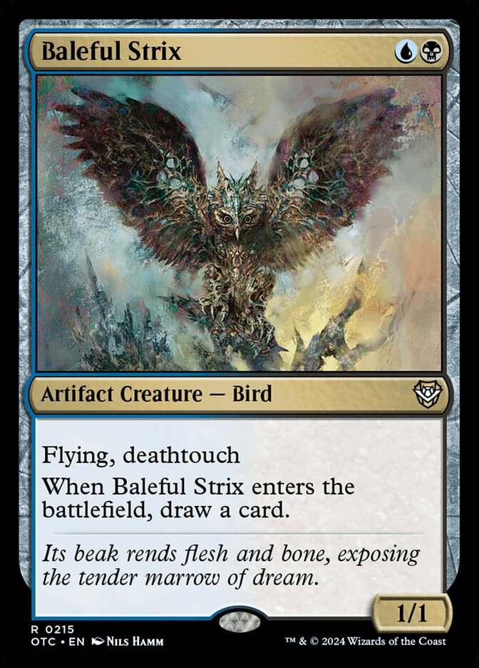 Baleful Strix card front