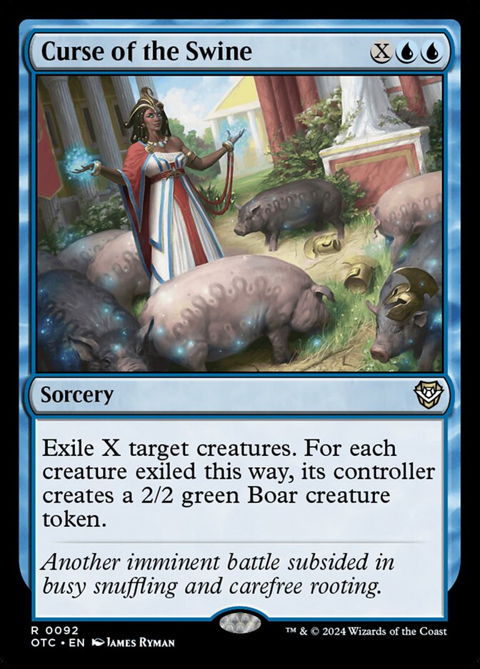 Curse of the Swine card front