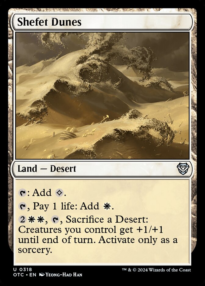 Shefet Dunes card front