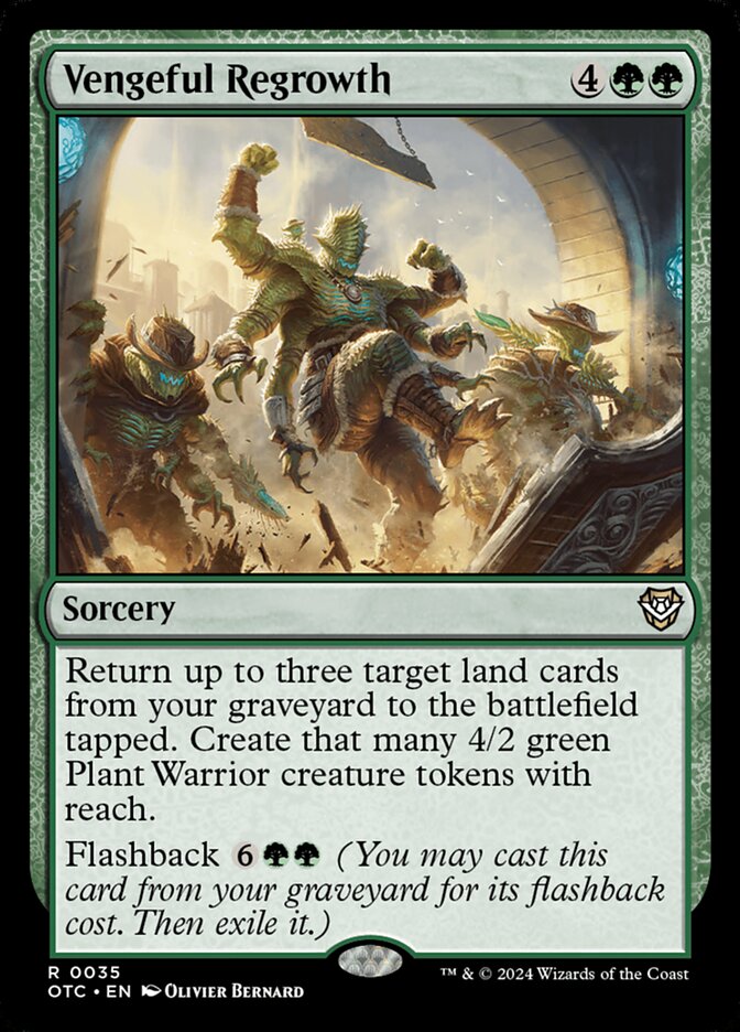 Vengeful Regrowth card front
